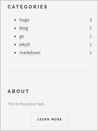 Image of params.sidebar options