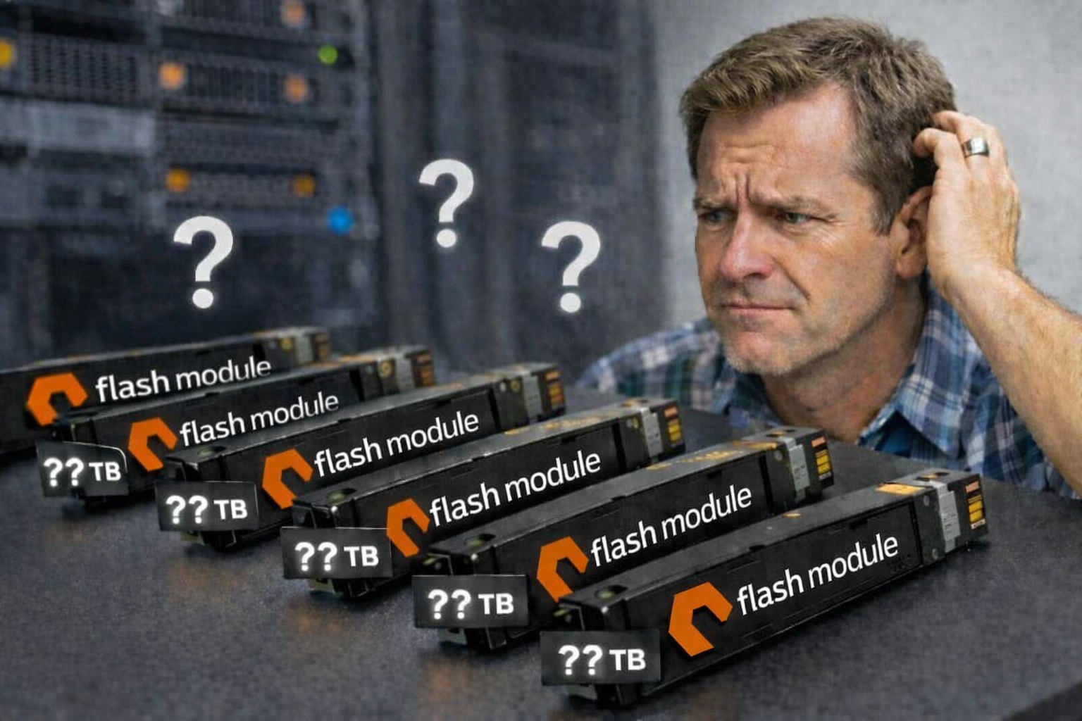 What is the capacity of each of these generic flash modules?